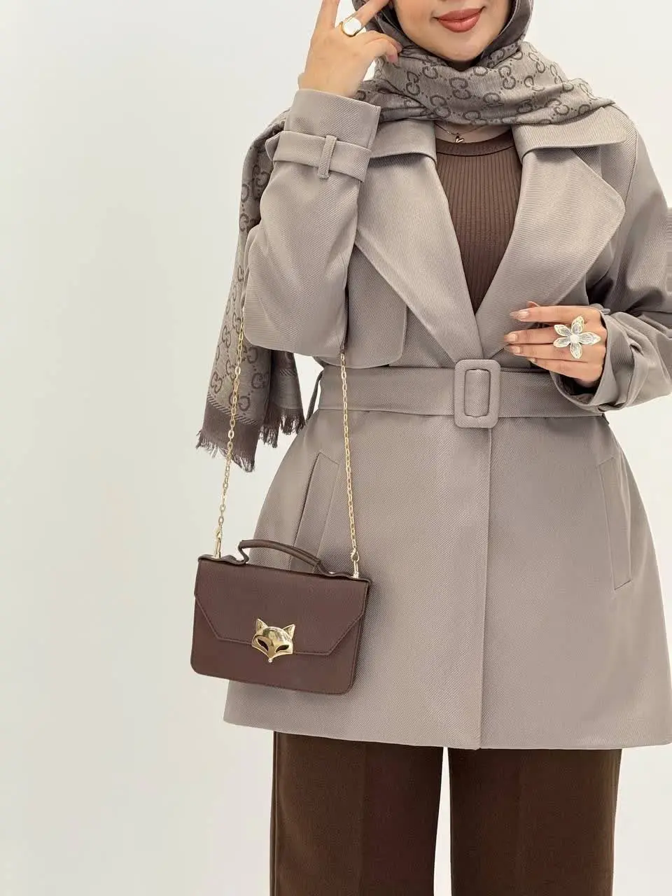 3563-بارونی آستردار تینا